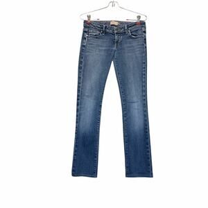 PAIGE Blue Heights Jeans Women's Size 27 Quiet Luxury French Girl Off-Duty Chic